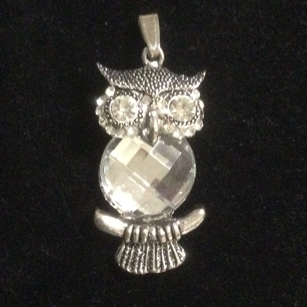 Crystal Owl Pendant Necklace